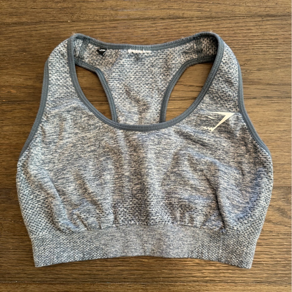 Gymshark size small Racerback grey sports bra